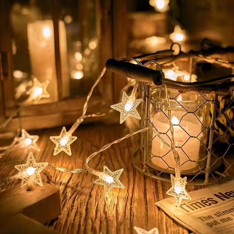 Serial String Star Lights for Decoration