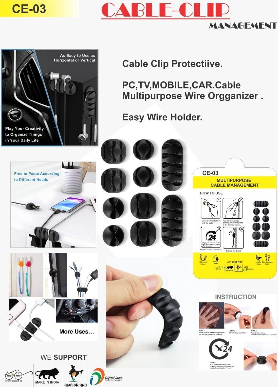 Wire Clips Cable Protector(Black)